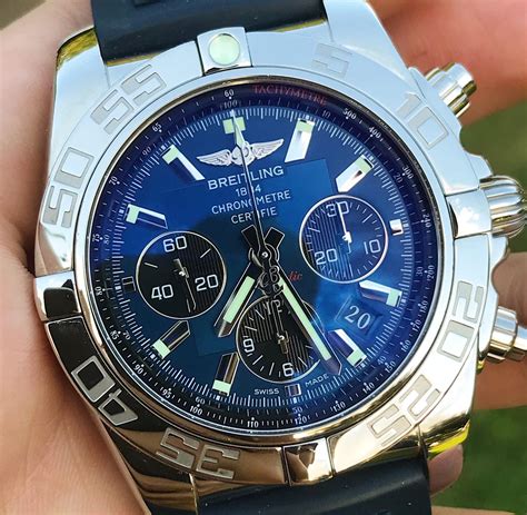 breitling avenger blue face|Breitling chronomat 44 blue face.